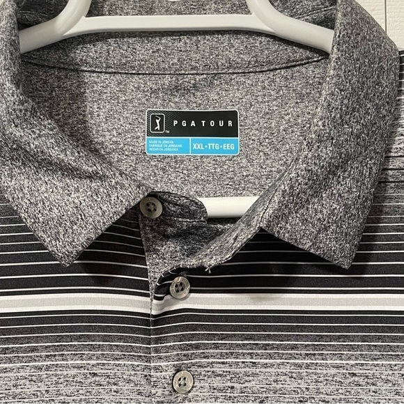 PGA Tour Mens Performance Golf Button down Polo size 2XL - Picture 5 of 10